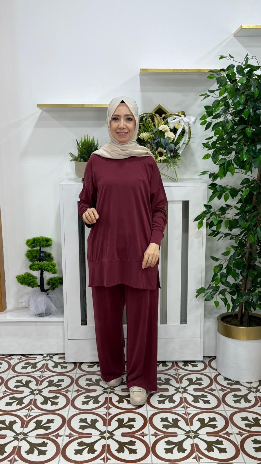 OYSHO CANDY TAKIM - BORDO