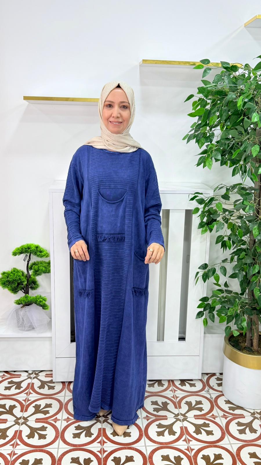 PAMUKLU TRİKO ELBİSE